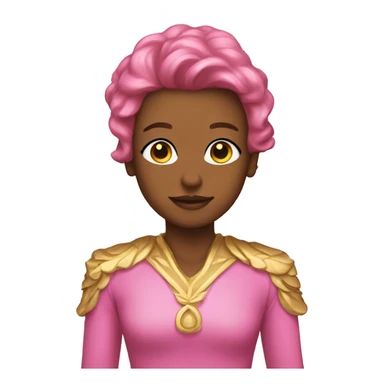 pink and gold bel sticker