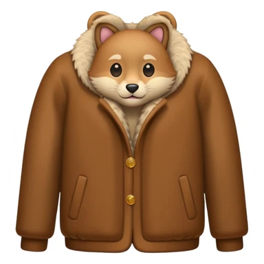 furry coat sticker