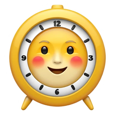 party, alarm clock, sunset MORE SUNSET. SLEEPY. Don't put a person there. Default emoji face sticker