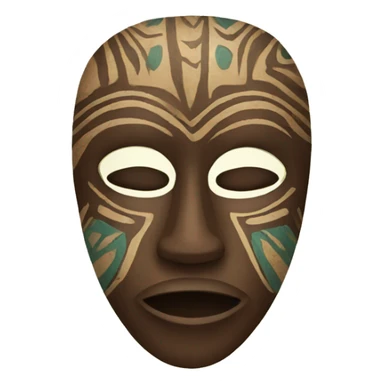 African tribal mask sticker