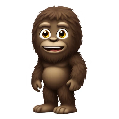 Cute Bigfoot sticker