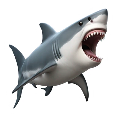 Shark riding a horse sticker