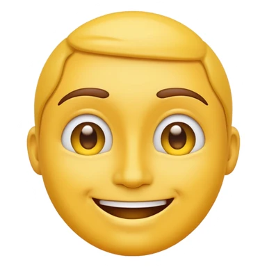 yellow face, strong mood, modern emoji style, no text sticker