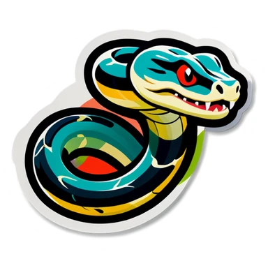 Snake where woodi  sticker