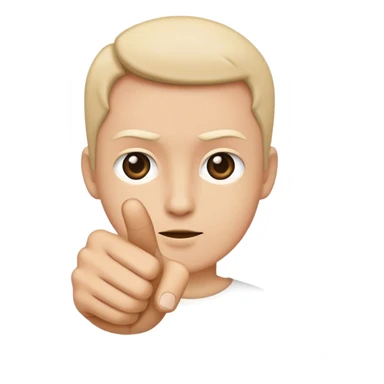 Emoji apontando o dedo pra você sticker