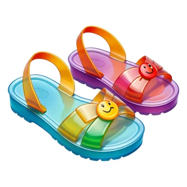 jelly sandals sticker
