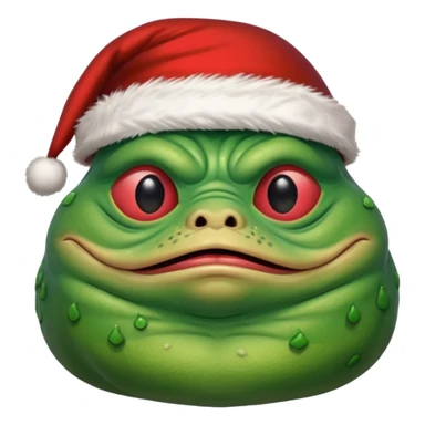 jabba the hutt santa sticker