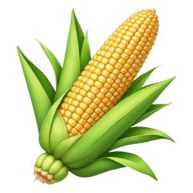 Corn cob with yellow kernels sticker