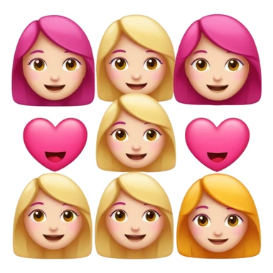 Aesthetic girly emojis sticker