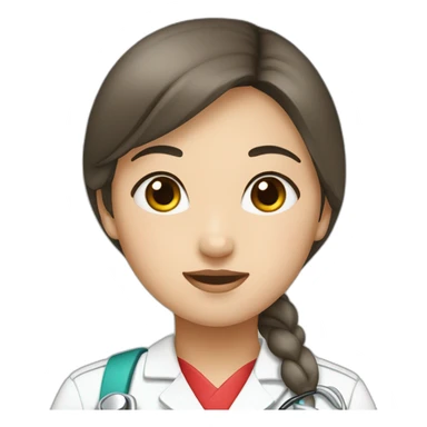 Girl nurse asiática sticker