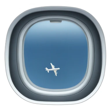 Airplane window sticker