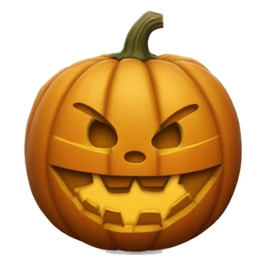 Big pumpkin carved sticker
