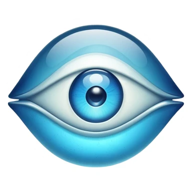 antique blinking watching eye sticker