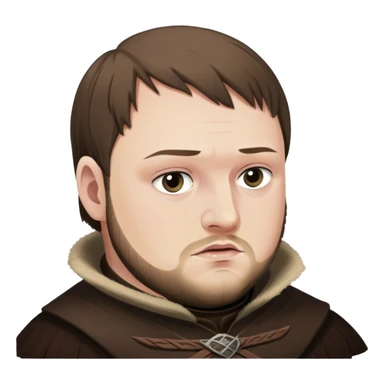 Samwell Tarly from game of thrones sticker