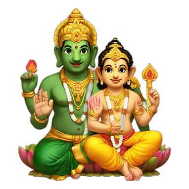 murugan and ganesha sticker