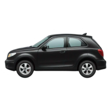 La voiture noire sticker