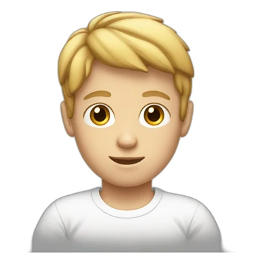 white boy wearing a t shirt sticker