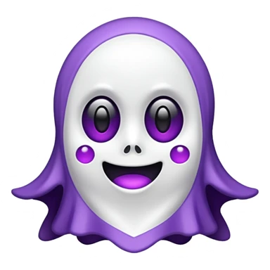 pirulito fantasma roxo e branco sticker