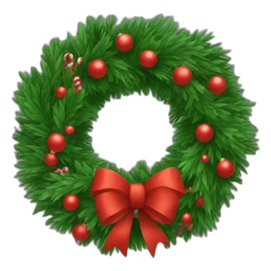 Christmas wreath. sticker