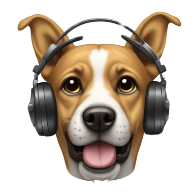 DJ dog sticker