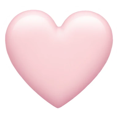 Pastel pink heart no face sticker