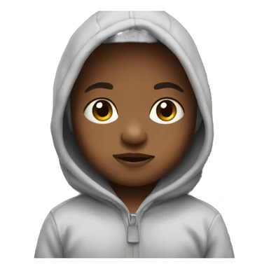 Toddler in hoodie  sticker