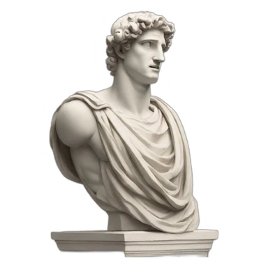 greek statue roll safe meme sticker