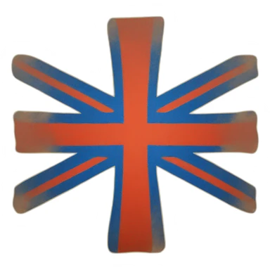 flag emoji with a blue Scandinavian cross with a red outline on a yellow background Ingermanland sticker