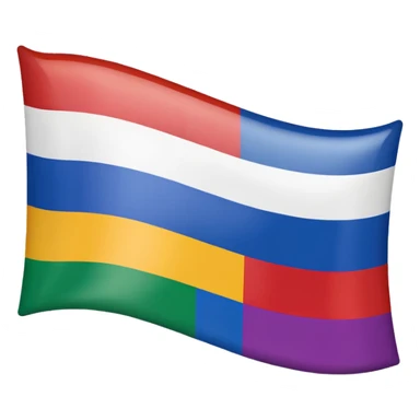 A slovak flag combined with a gay flag sticker