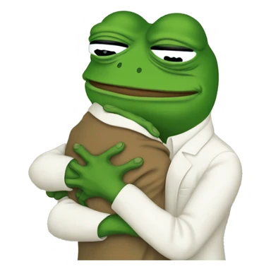 Pepe frog hugging seekers alliance sticker