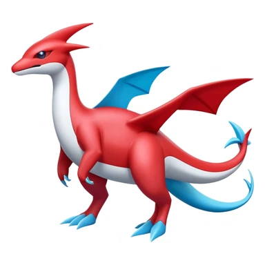 Latias-Salamence-Fakémon-hybrid-creature (full body)  sticker