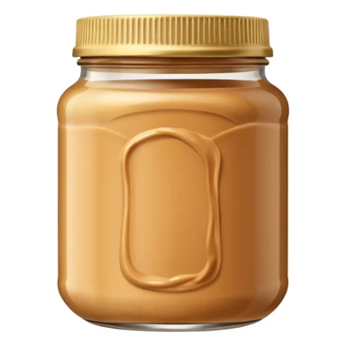 peanut butter jar without logo sticker