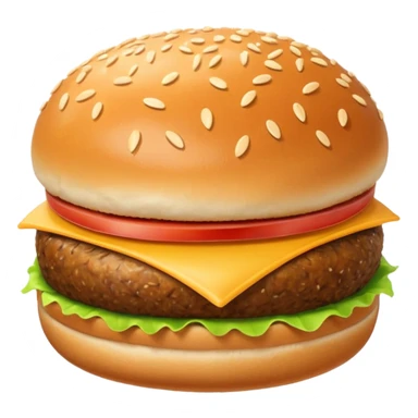 hamburger bun without patty or veg, just bun sticker