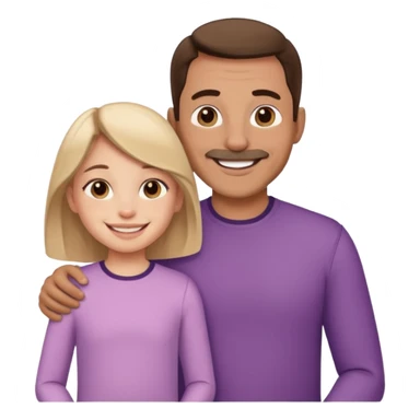 Papa y hija sticker