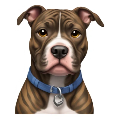 Brindle (no white) pitbull sticker