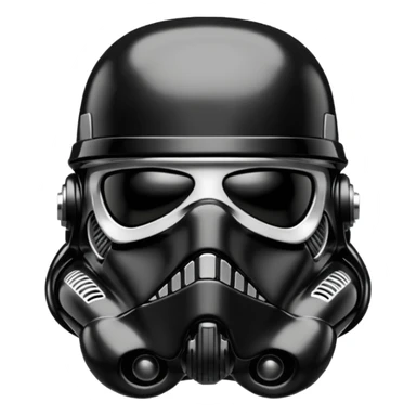 Black storm trooper helment more black sticker