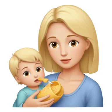 mother feeding sticker