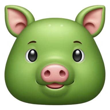 smelly green pork steak sticker