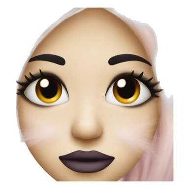 Face with lashes and kiss sticker