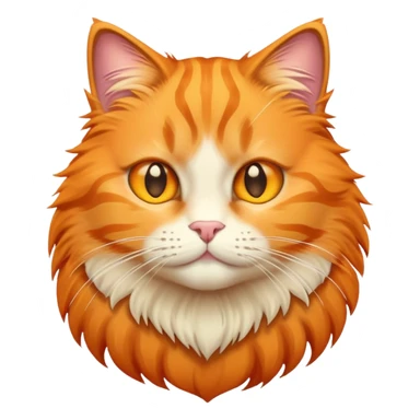 orange cat emoji iOS 18 sticker