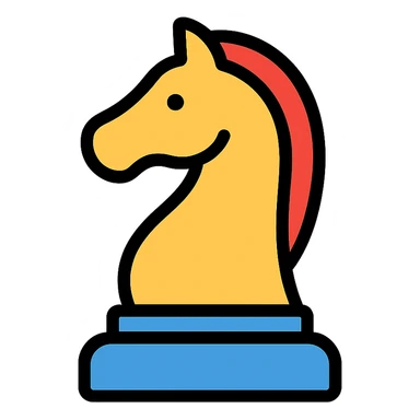 chess knight sticker