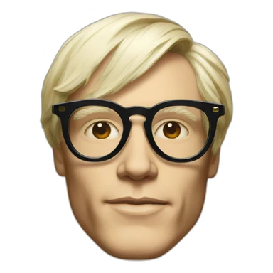 warhol glasses sticker