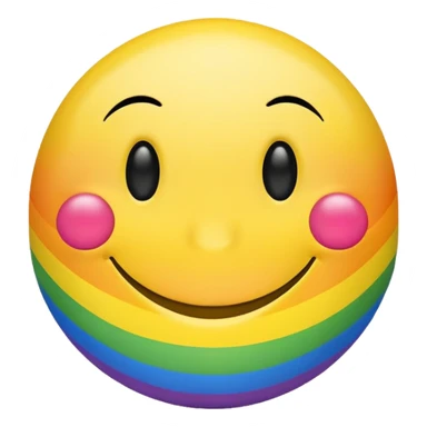 Gay smiley face sticker