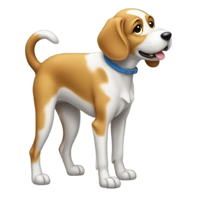 dog that is peeing sticker