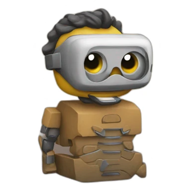 cuatro desdos levantados sticker