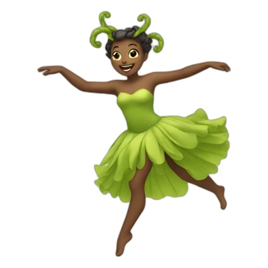 nymph dancing sticker