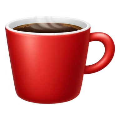 coffee in a red cup sticker