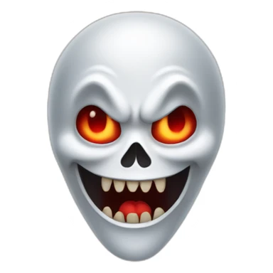 ghost diable rouge sticker