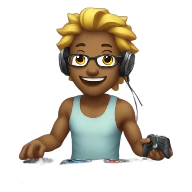 Gamer U_Flow DJ  Party sticker