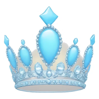 pastel blue tiara sticker